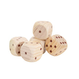 Giant Wooden Yard Dice 5pc