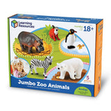 Jumbo Zoo Animals 5pc