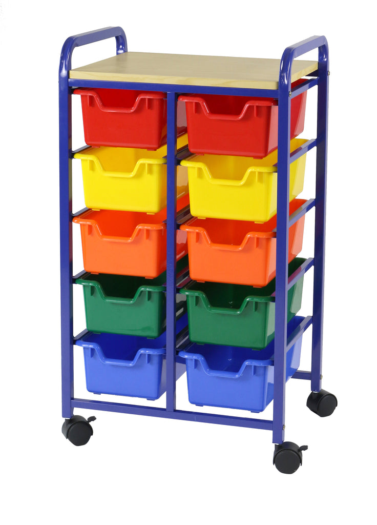 Roll & Storage Bin Organiser - 10 Flat Bin