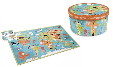 World Map Floor Puzzle 100pc