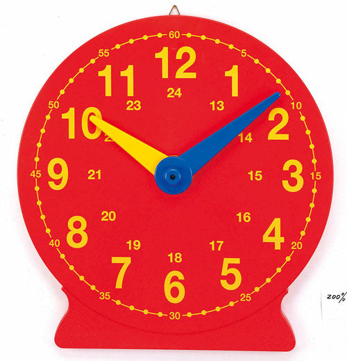 Clock Magnetic Demo Red 40cm - iPlayiLearn.co.za