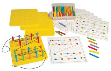 Pegboard Foam Set w Cards 144pc - iPlayiLearn.co.za
 - 1