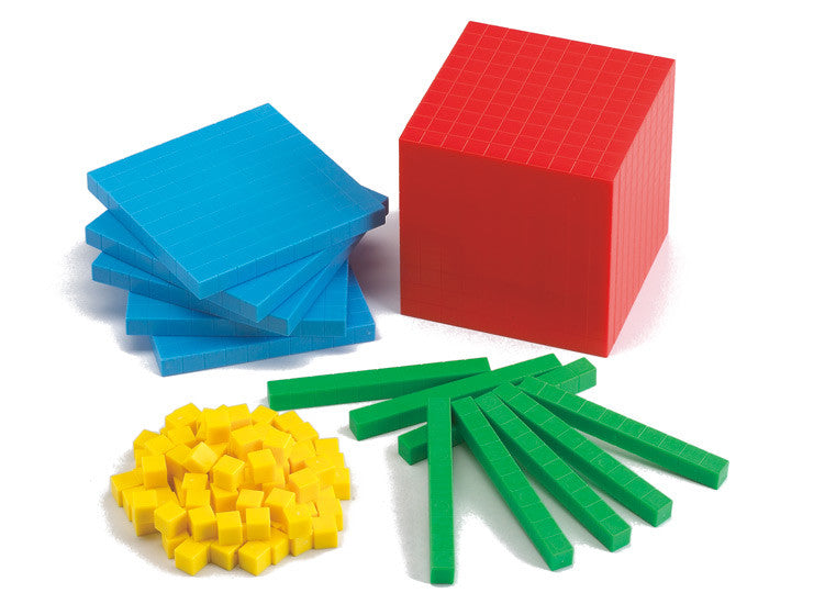 Base Ten Plastic Set 4 colour 121pc - iPlayiLearn.co.za