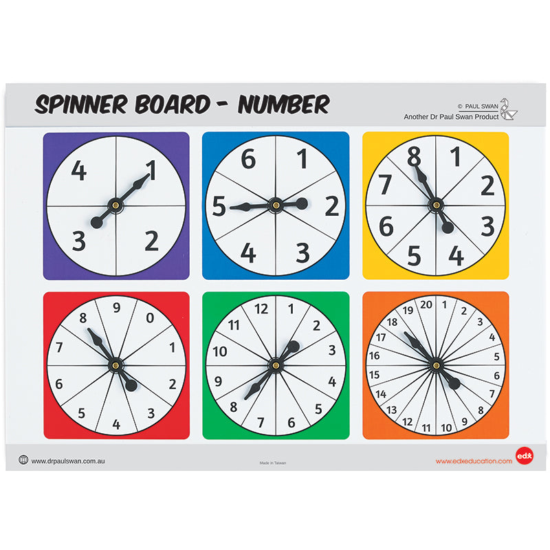 Spinner Board - Numbers