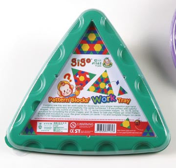 Activity Tray Pattern Blocks Triangular - iPlayiLearn.co.za
 - 1