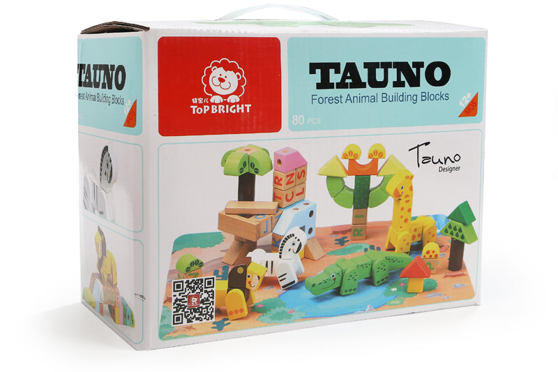 Forest Animal Building Blocks 80pc