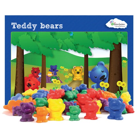 Bear Counters 96pc polybag & Activity Cards Set