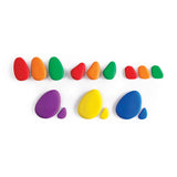Rainbow Pebbles 36pc 6 Sizes 6 Col in polybag