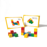 Wooden Cubes Colour 20mm + Cards - iPlayiLearn.co.za