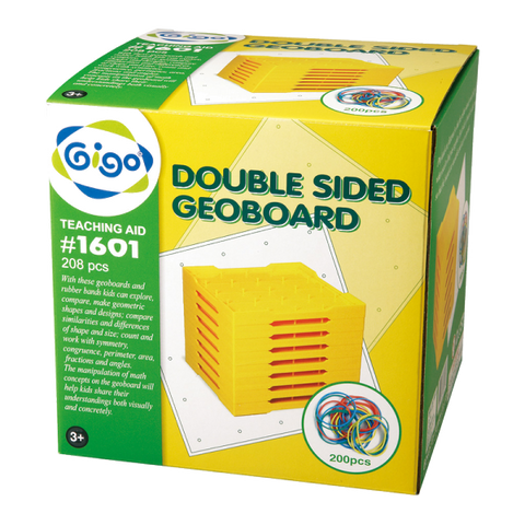 Geoboard Double Sided 5x5 18.5cm 8pcs Box