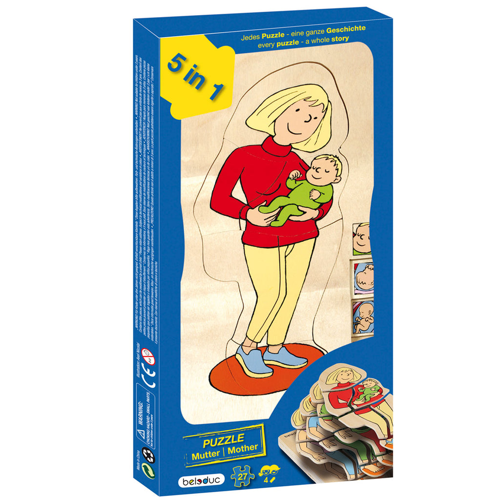 5 in 1 Layer Puzzle: Mother 27pc