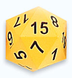 Dice 20-sided Moulded NUMBER Foam 10.2cm