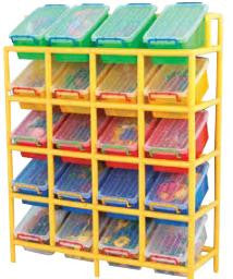 Tilt Storage 20 Frame & Bins - iPlayiLearn.co.za
