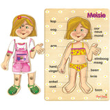 My Liggaam Peg Puzzle: Meisie 6pc Afrikaans