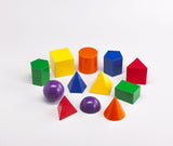 Geometric solids 8cm, 12 shapes - iPlayiLearn.co.za