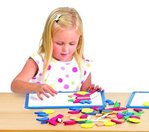 Magnetic Pattern Blocks STUDENT (200) - iPlayiLearn.co.za