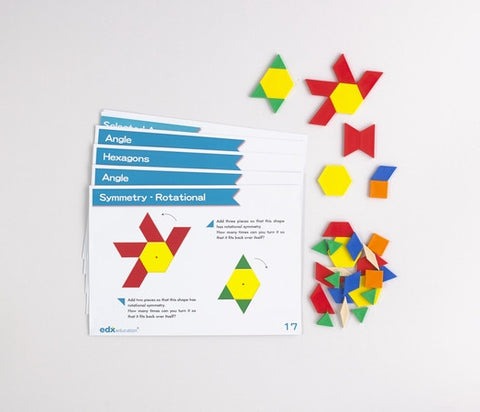 Advanced Pattern Blocks Activity Cards - iPlayiLearn.co.za