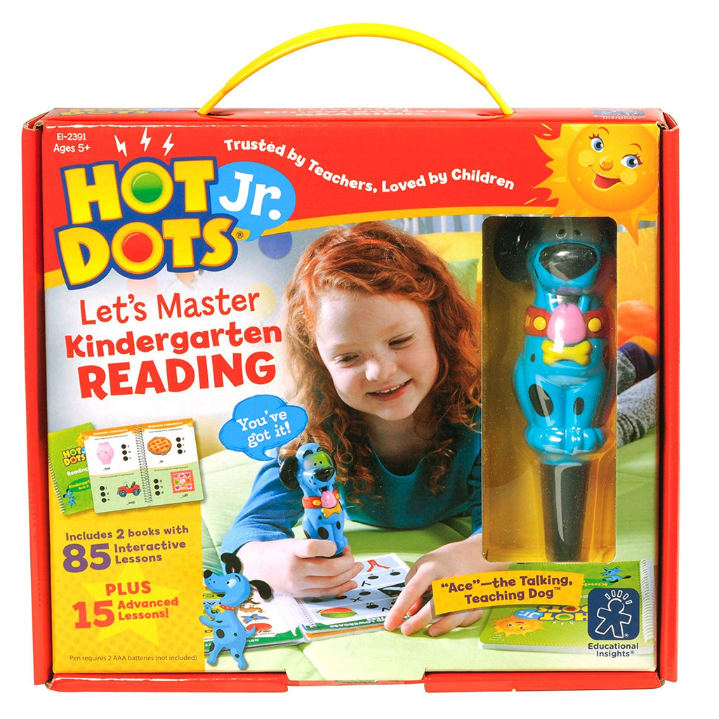 Hot Dots® Jr. Let's Master Kindergarten Reading Set with Ace—The Talking, Teaching Dog® Pen