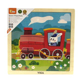 Framed Wooden Puzzle: Train 9pc