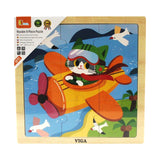 Framed Wooden Puzzle: Plane 9pc