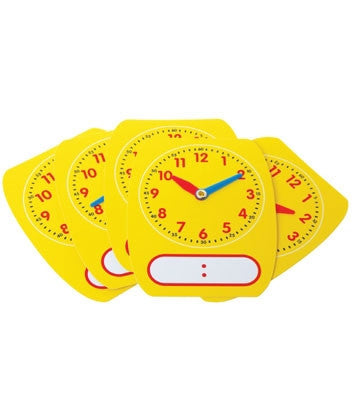 Clock Write & Wipe STUDENT 12hr 5pc - iPlayiLearn.co.za