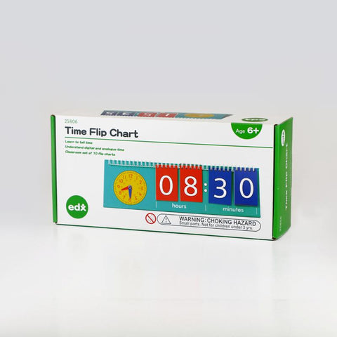 Tell Time Flip Chart STUDENT 10pc