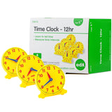 Clock 12hr STUDENT 11cm 6pc