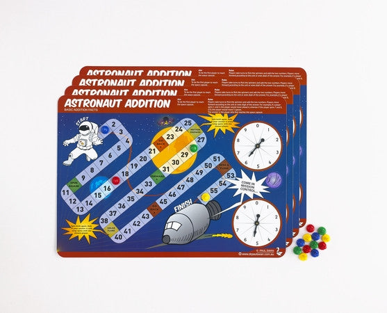 Astronaut Addition - Addition Game - iPlayiLearn.co.za