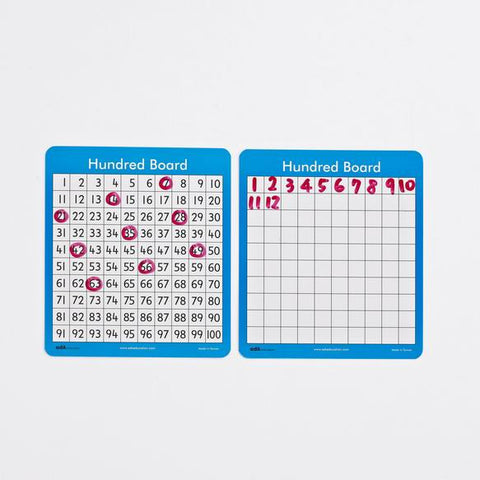 Hundred Board d sided 24 x 21cm 30pcs - iPlayiLearn.co.za