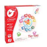 Tic-Tac Wooden Activity Clock 15pc