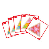 Triangle Mosaic Wooden Puzzle 67pc