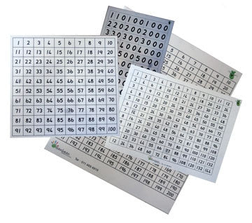 #GB010 Numberboard 1-100 10pc - iPlayiLearn.co.za