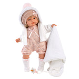 Llorens - Baby Girl Doll Lola with White Blanket 38cm