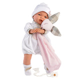 Llorens Dolls: Baby Joelle with Pink Bear Romper 38cm