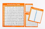 Multiplication Table 12x Double-Sided 27cm x 30cm 30pc