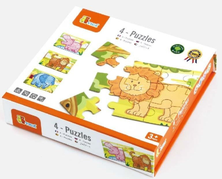 4-Puzzle Box Jungle 48pc