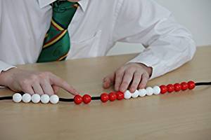 String Bead Abacus DEMO 20 beads 1.8cm