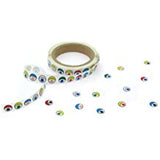 Eye Stickers: Coloured - Roll of 2000