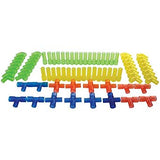 Translucent Plastic Pipe Builders 80pc