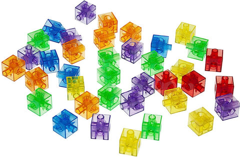 Transparent Linking Cubes 300pc (Tub)