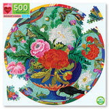 Bouquet & Birds Round Puzzle 500pc