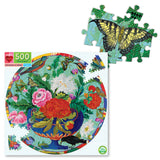 Bouquet & Birds Round Puzzle 500pc