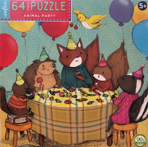 Animal Party Puzzle 64pc