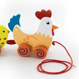 Pull-Along Hen & Two Chicks
