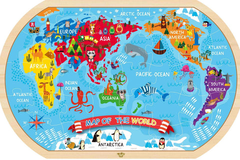 World Map Puzzle 37pc