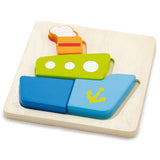 Shape Block Puzzle: Boat 4pc