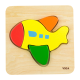 Shape Block Puzzle: Aeroplane 4pc