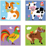 Stacking Cube Puzzle: Farm Animals