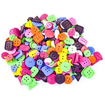 Bright Craft Buttons 450g in polybag