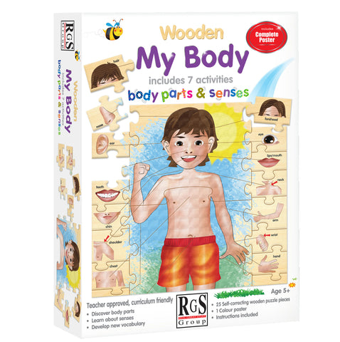 My Body Puzzle: Body Part and Senses 25pc